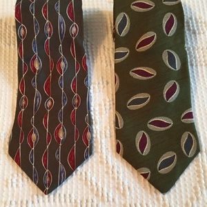 Lot of 2, Henry Grethel, Vintage, Silk Neckties